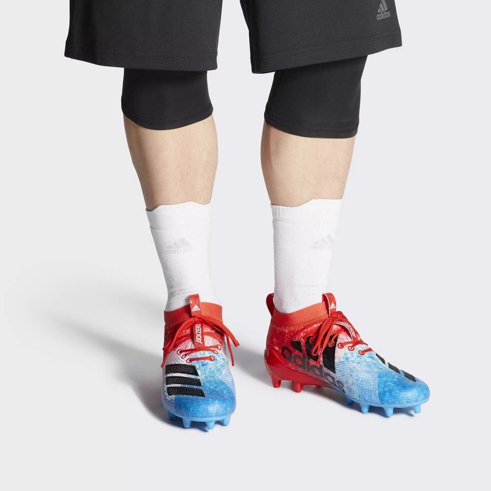 Adidas Adizero 8.0 Tacos de Futbol Azules Para Hombre (MX-10390)